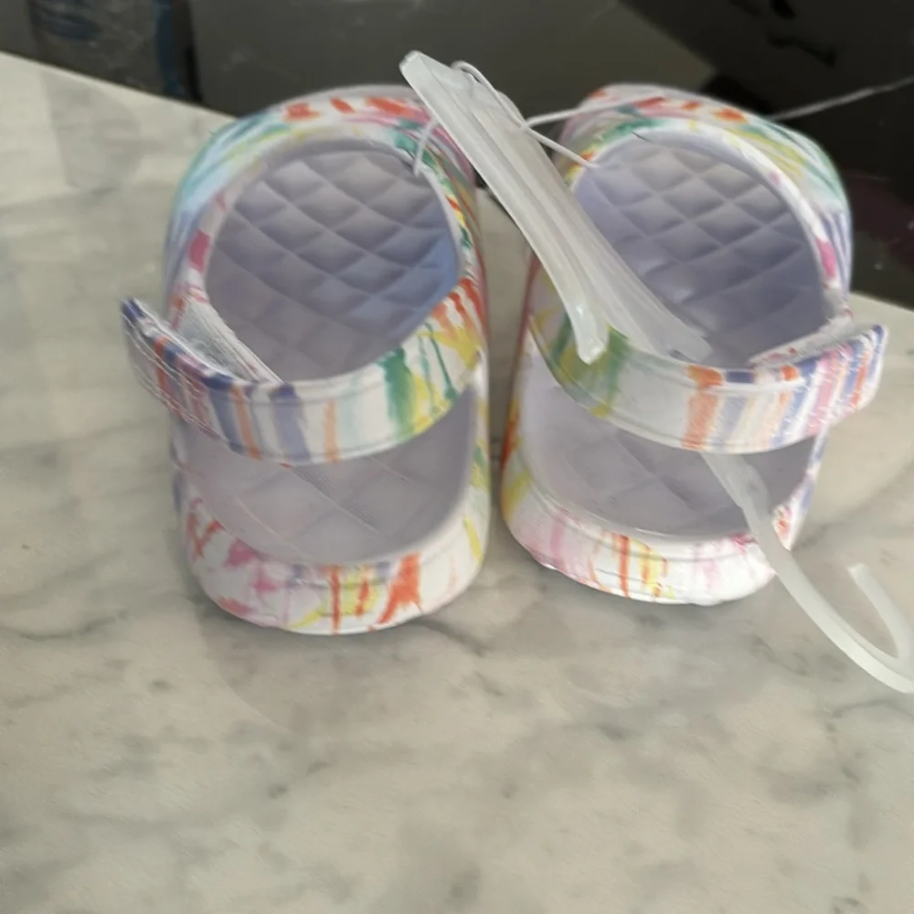 Brand new cat and jack tie dye sandals size 9